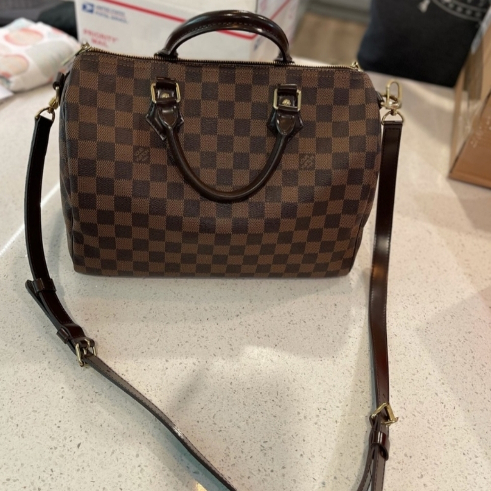TRADED ❤️ Louis Vuitton DE Speedy 30 Bandouliere - Picture 3 of 16